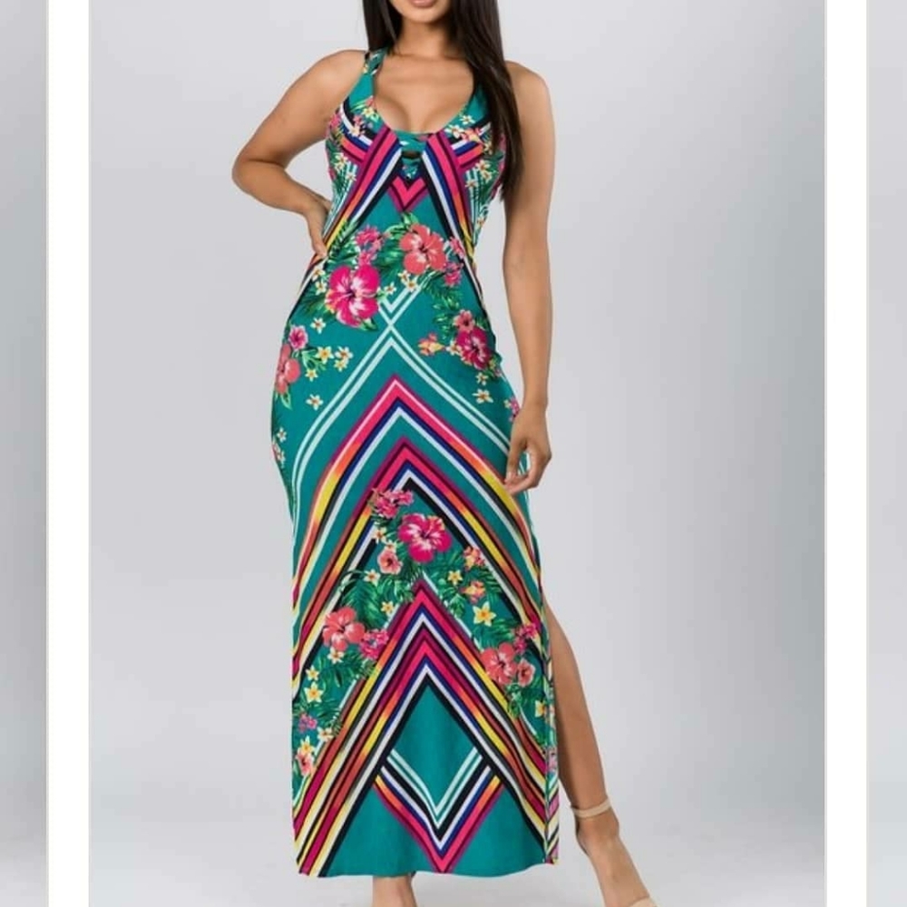 Multicolored Maxi Dress